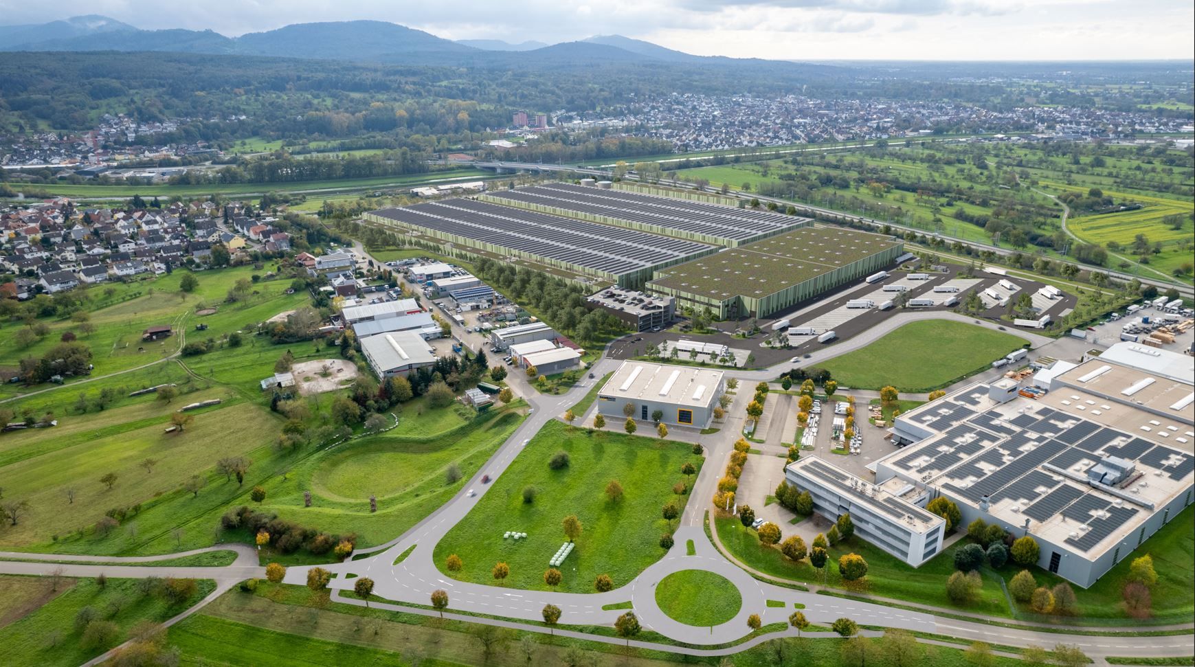 Image illustrating the news post `Construction Underway at New Sustainable Logistics Hub in Bischweier, Germany`